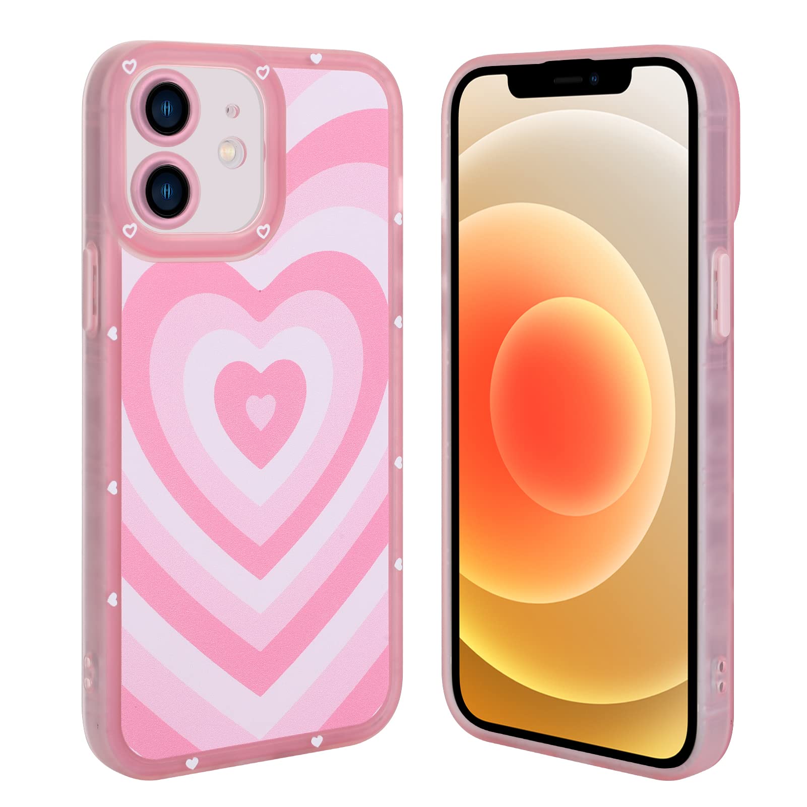 Amazon.com: AIGOMARA Compatible with iPhone 12 Case Pink Heart